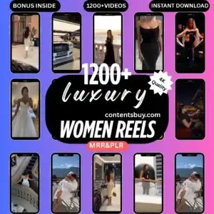 1200+ luxury women reels bundle contentsbuy
